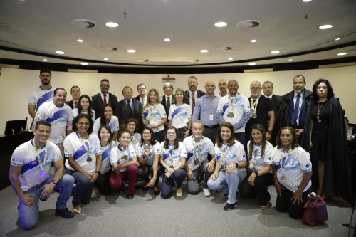 Miniatura de Olimpíada dos TCs 2023: delegação do TCDF é homenageada em Plenário