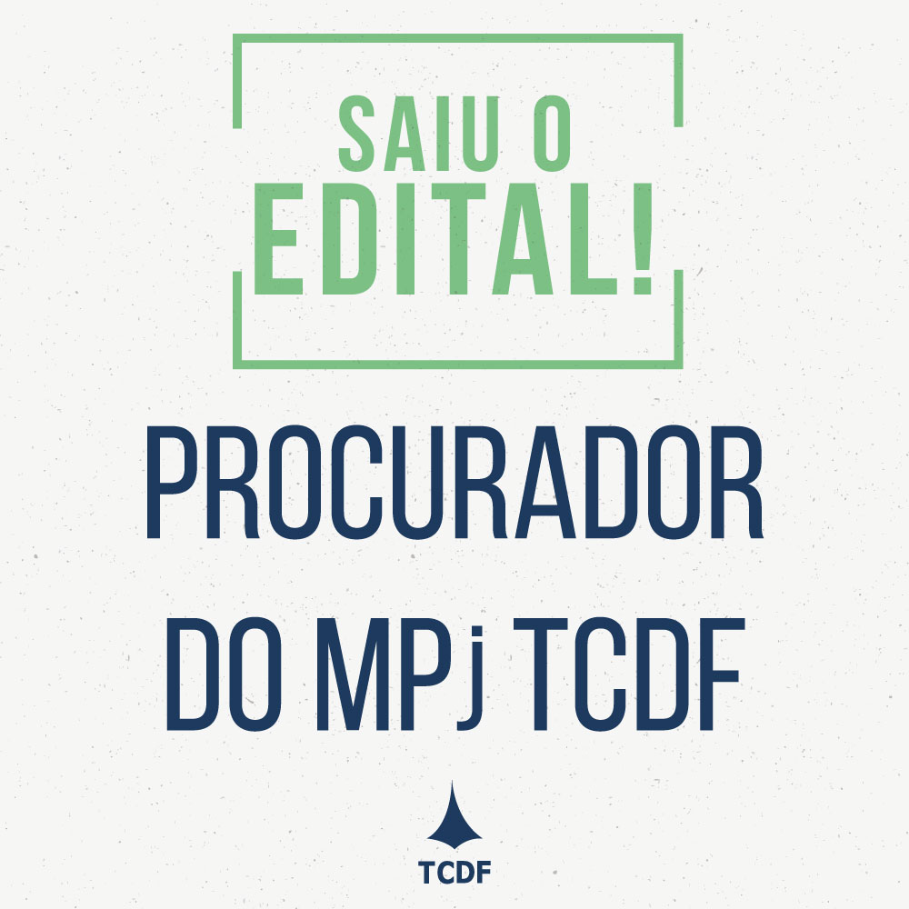 Miniatura de Saiu o edital do concurso para Procurador do MPjTCDF