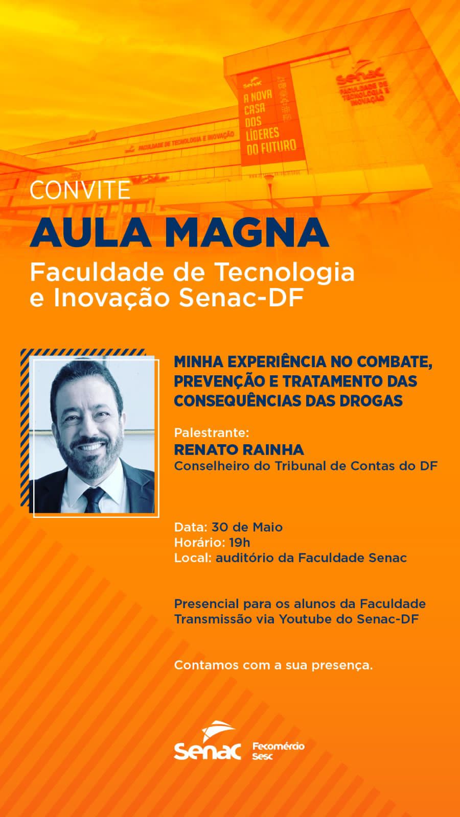 Miniatura de Daqui a pouco: Conselheiro Renato Rainha faz palestra sobre a luta contra as drogas