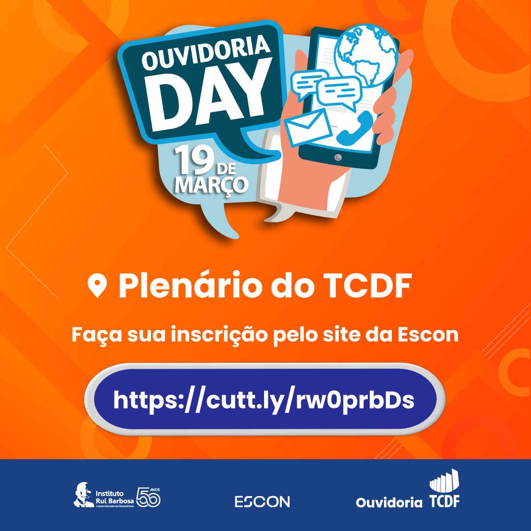 Miniatura de Ouvidoria Day no TCDF vai debater controle social e transparência pública  
