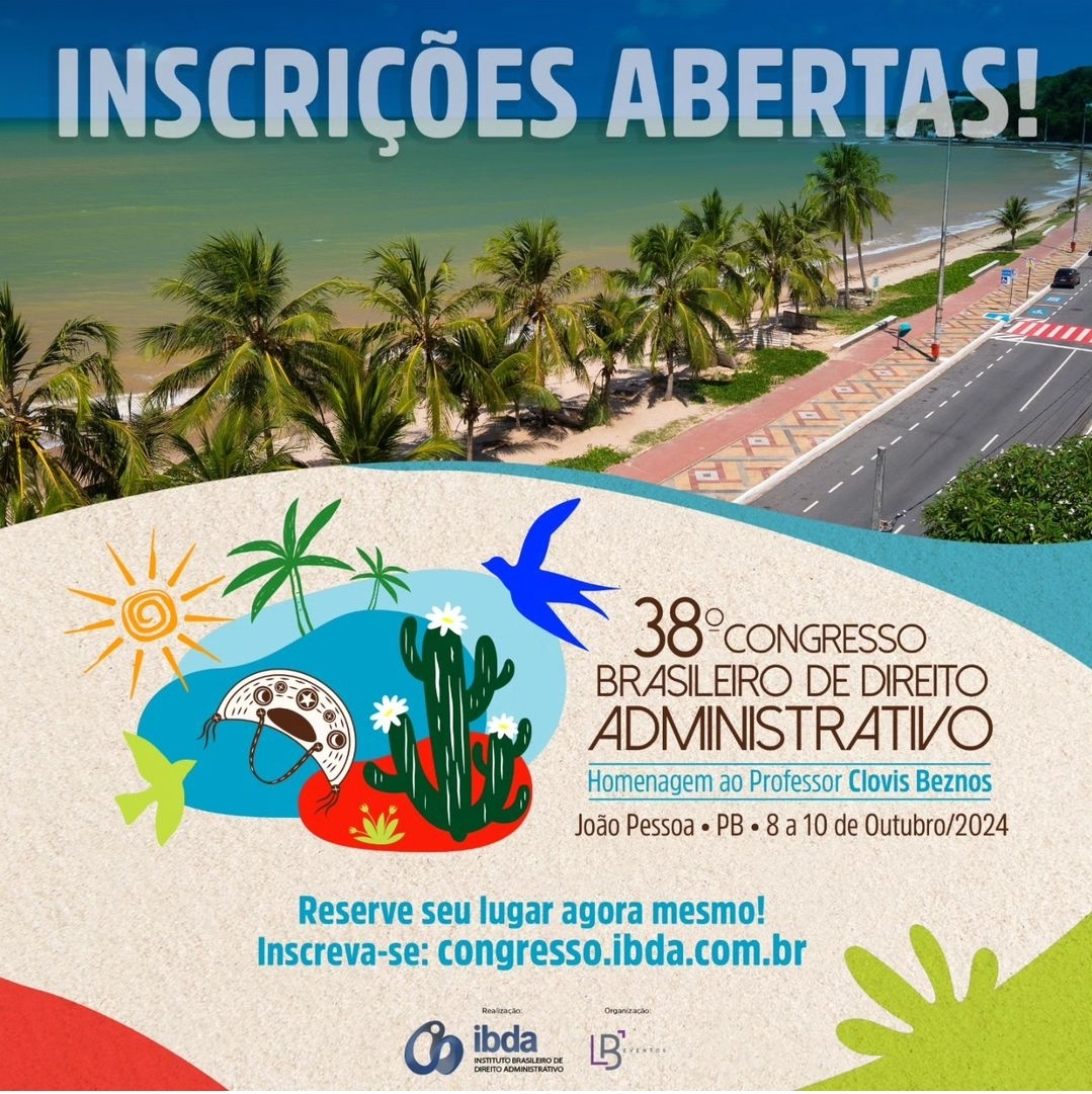 Miniatura de Inscrições abertas para o 38º Congresso Brasileiro de Direito Administrativo