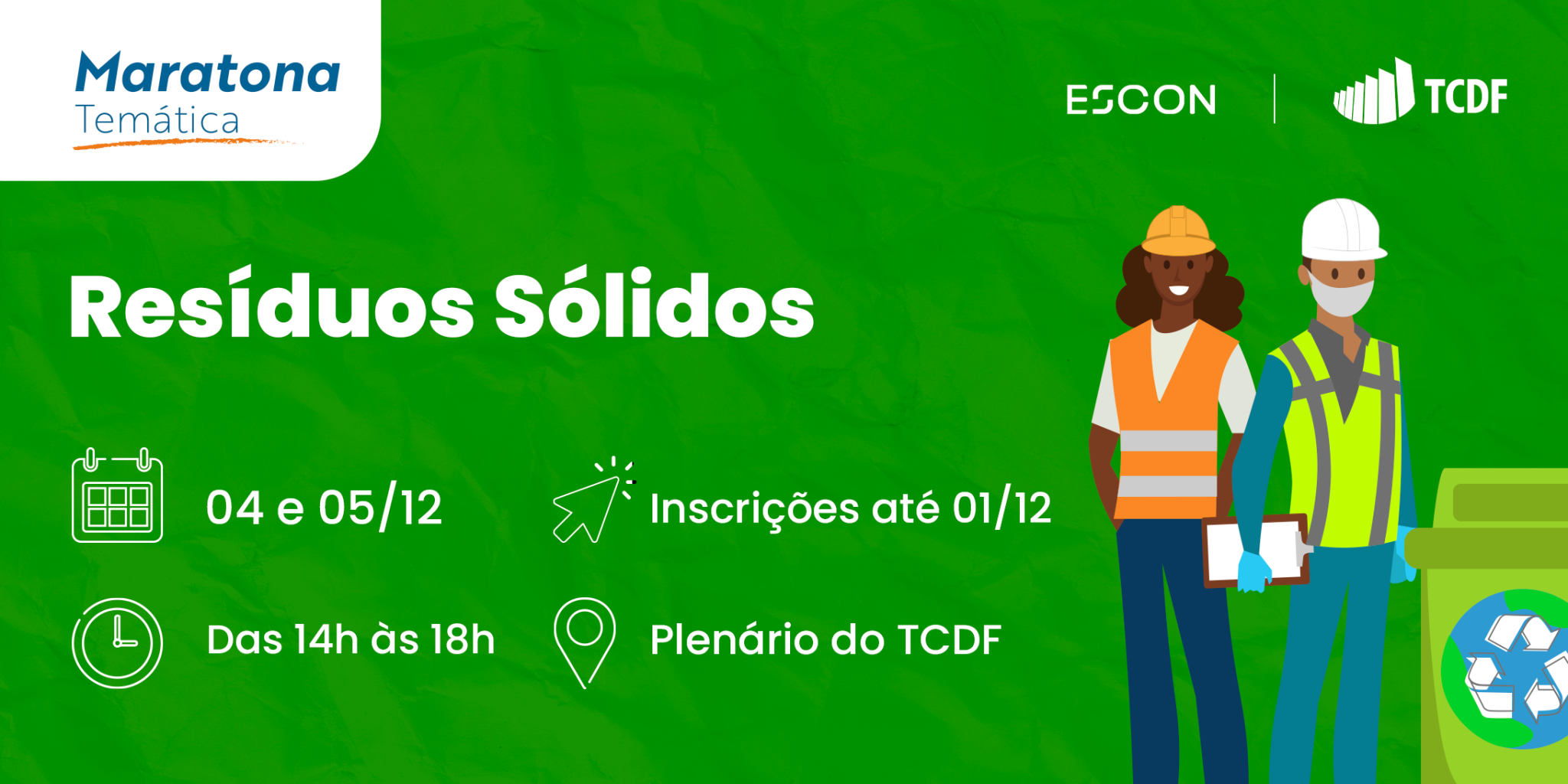 Miniatura de TCDF promove maratona temática sobre auditoria em resíduos sólidos