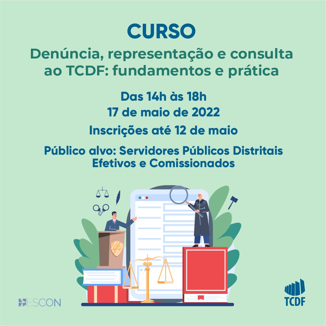 Miniatura de Curso capacita servidores públicos do DF sobre como fazer denúncias, representações e consultas ao TCDF