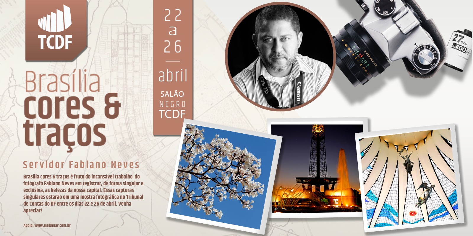 Miniatura de Brasília, Traços & Cores: TCDF promove mostra fotográfica inédita em homenagem aos 64 anos da capital federal